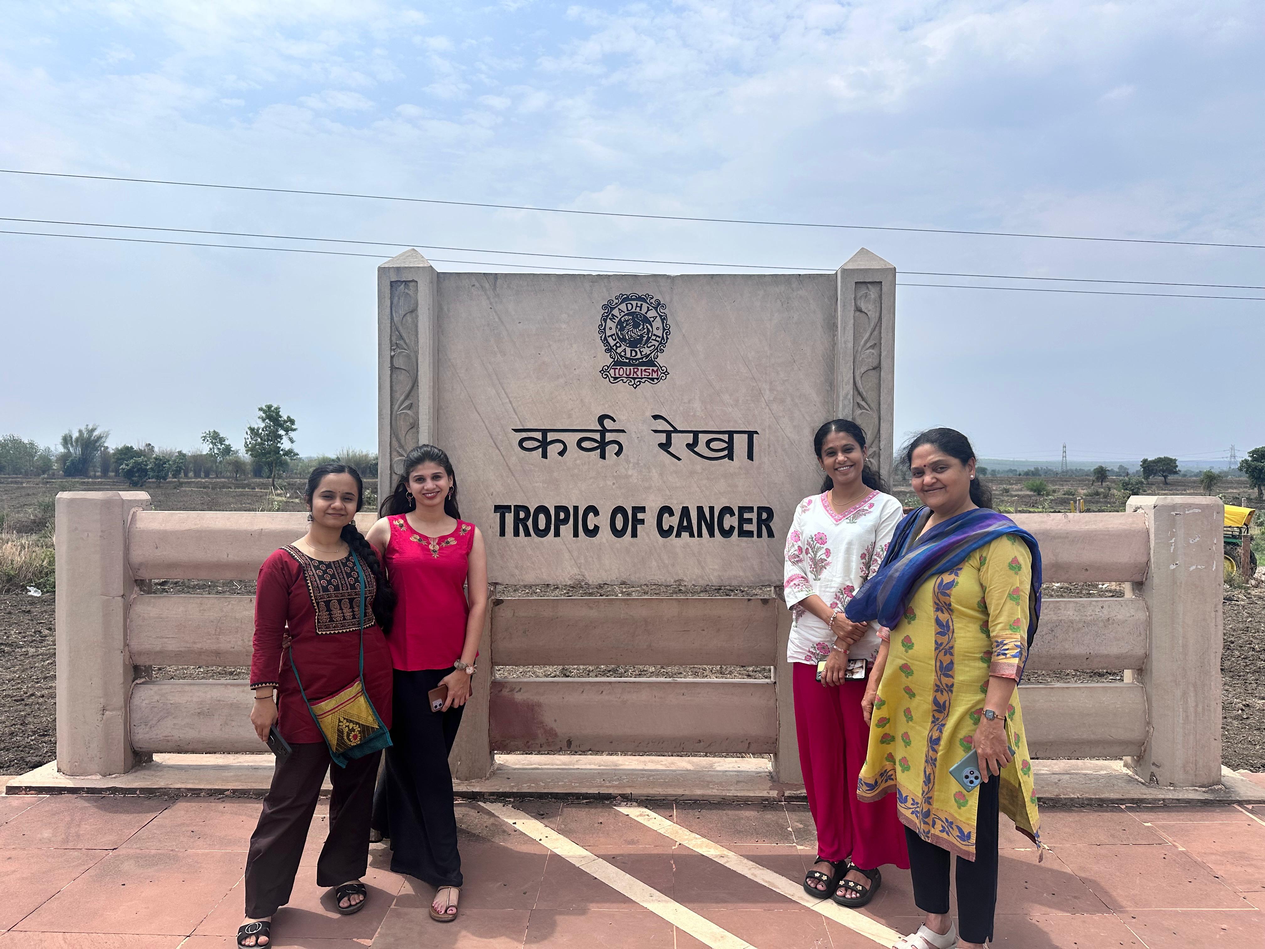 Artitude team at Tropic of Cancer, Madhya Pradesh